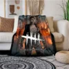 Gothic horror game Dead by Daylight retro flannel soft sofa bed home travel portable bedroom winter 11 - Dead By Daylight Store