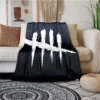 Gothic horror game Dead by Daylight retro flannel soft sofa bed home travel portable bedroom winter 3 - Dead By Daylight Store