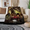Gothic horror game Dead by Daylight retro flannel soft sofa bed home travel portable bedroom winter 9 - Dead By Daylight Store